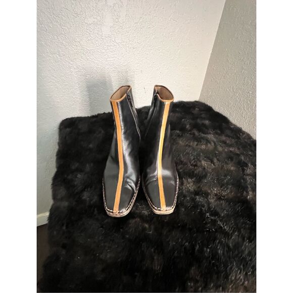 Quercioli Italian  Leather Boots  booties 36  5.5 couture fall - Picture 2 of 6